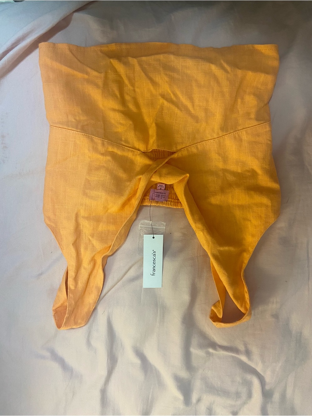 Francesca's Collections Bright Orange Kids Romper